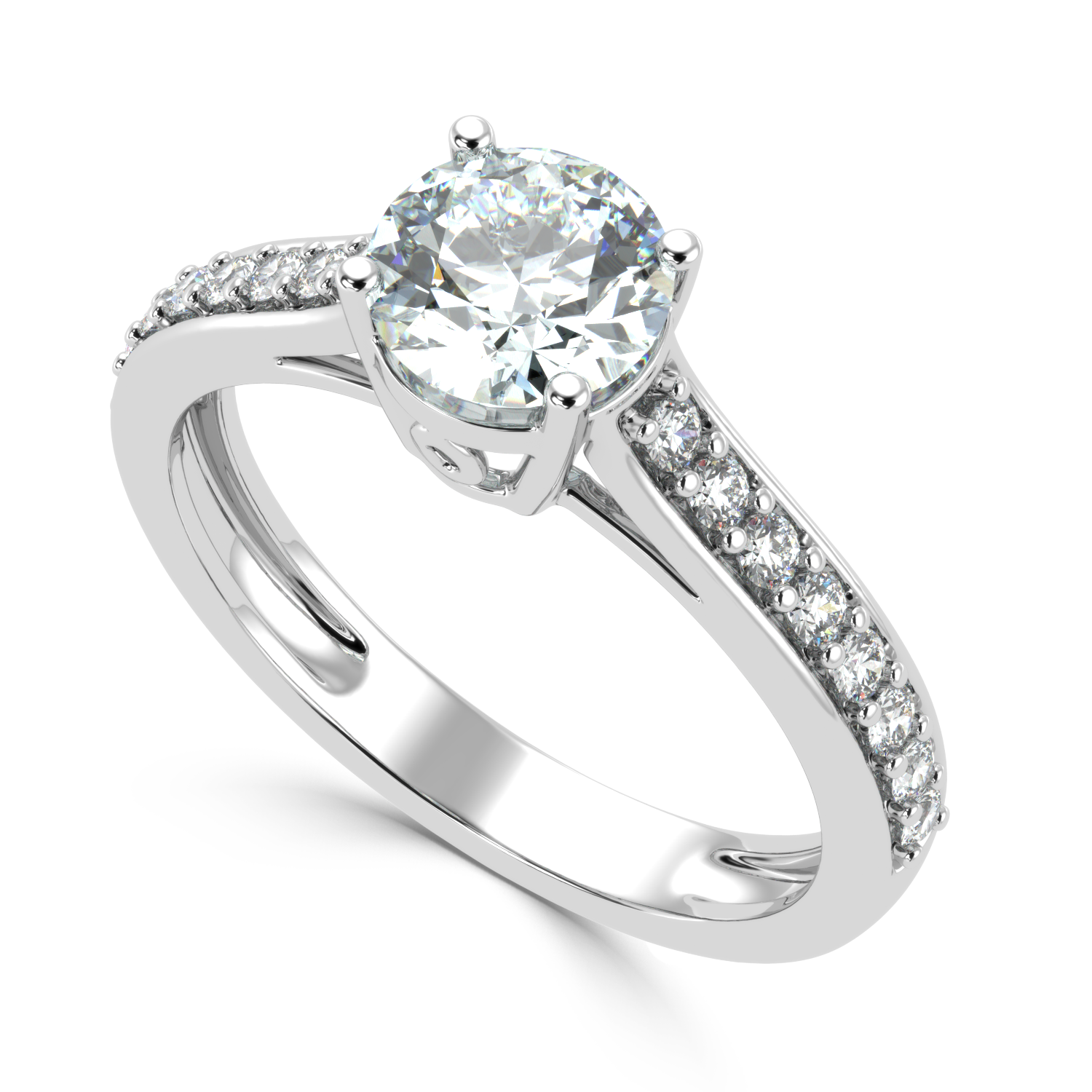 1.08Carat G Color VS1 Clarity Diamond Studded Natural Diamond Ring.